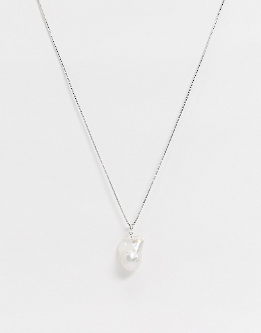 фото Ожерелье с барочным жемчугом krystal london-кремовый