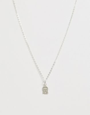 фото Ожерелье-цепочка с подвеской в виде будды dogeared be the light-серебряный