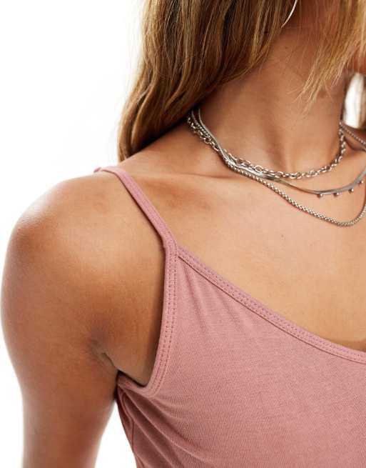 Pack ahorro de 3 tops de tirantes con cuello de pico Ultimate de ASOS DESIGN, 4 de 4