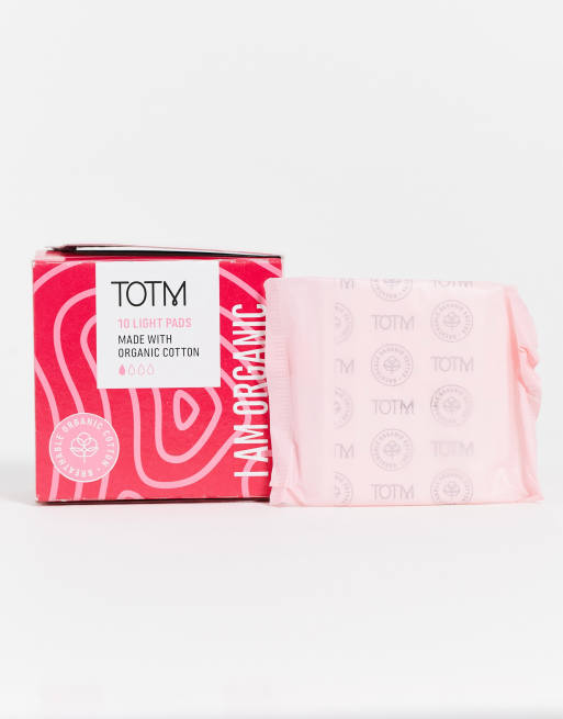 Pack de 10 compresas Light de algodón de TOTM - NOC