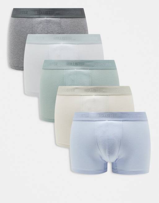 Pack de 10 calzoncillos de varios colores básicos clásicos de Hollister