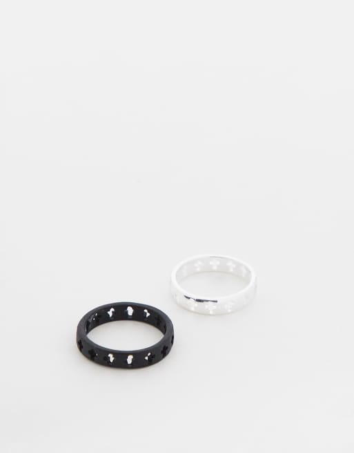 Anillos negro mate sale
