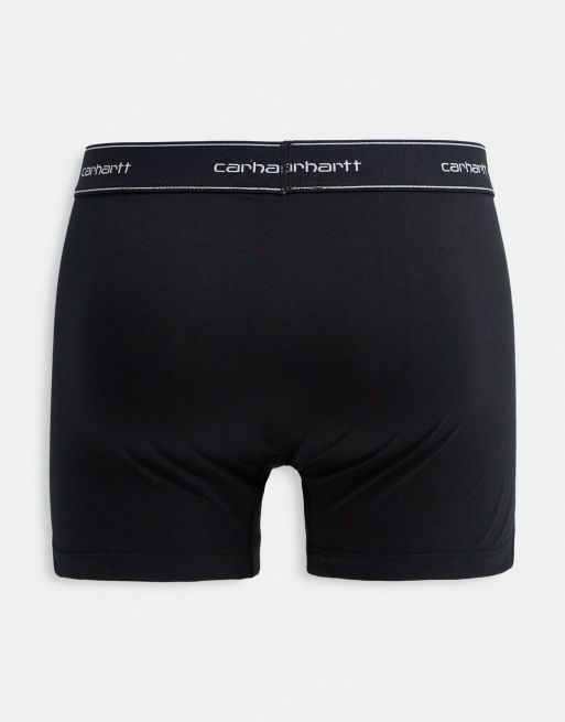 Pack de 2 calzoncillos de color negro y blanco de estilo bóxer de Carhartt WIP, 2 de 4