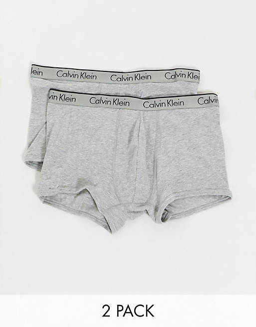 Pack de 2 calzoncillos grises de Calvin Klein