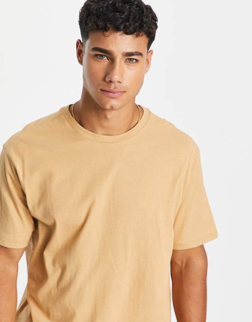 Pack de 2 camisetas de color amarillo oscuro y blanco de corte cuadrado de Another Influence