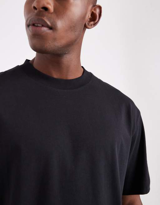 Pack de 2 camisetas de color negro y blanco holgadas con cuello redondo Essentials de ASOS DESIGN , 5 de 5