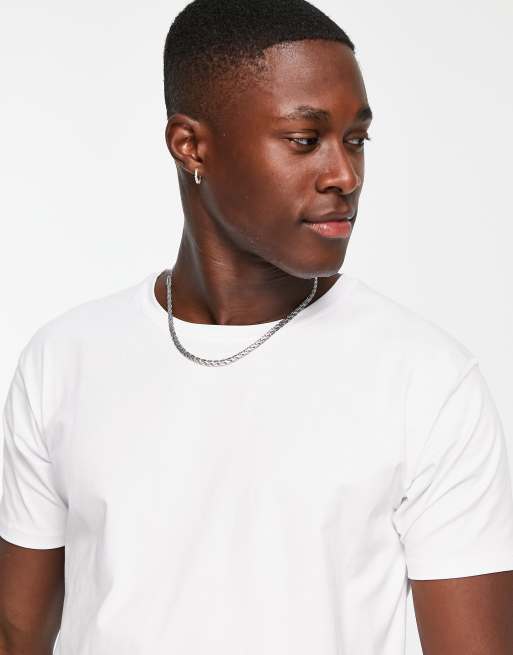 Pack de 2 camisetas de estar por casa de color blanco y gris de SikSilk ASOS