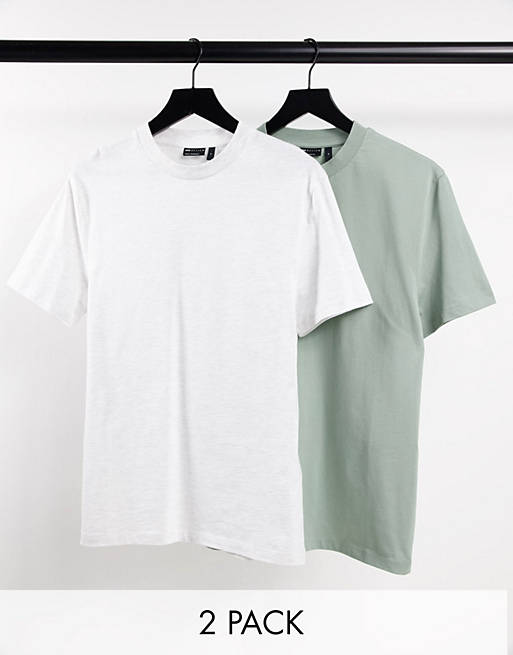 Hombre Other | Pack de 2 camisetas multicolor con cuello redondo de ASOS DESIGN - SP38179