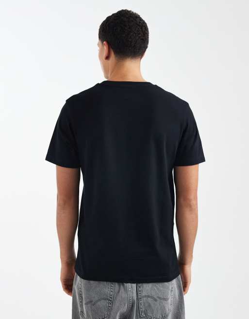 Pack de 2 camisetas negras básicas de corte estándar Essentials de ASOS DESIGN, 3 de 5