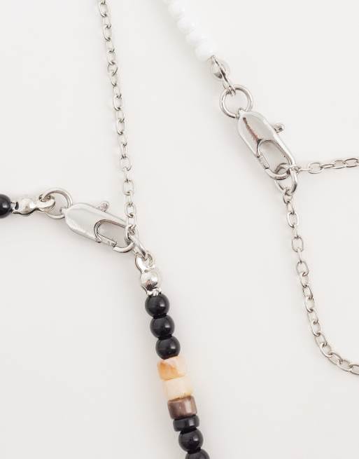 Pack de 2 collares de cuentas multicolores de ASOS DESIGN, 4 de 4