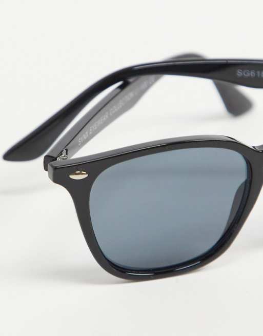 Pack de 2 gafas de sol en negro y marrón efecto carey de SVNX, 3 de 4