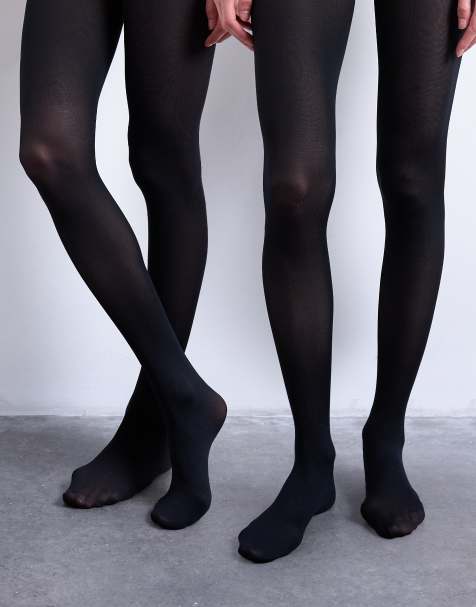 Pack de 2 medias negras de 50 deniers de Topshop - view 1