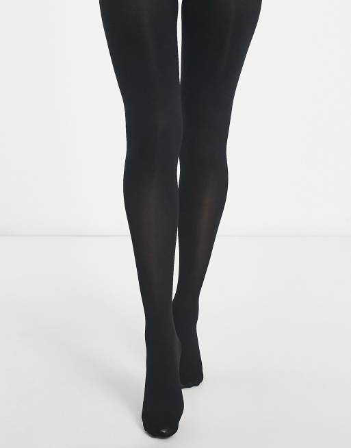 Pack de 2 medias negras de 80 deniers de ASOS DESIGN, 3 de 4