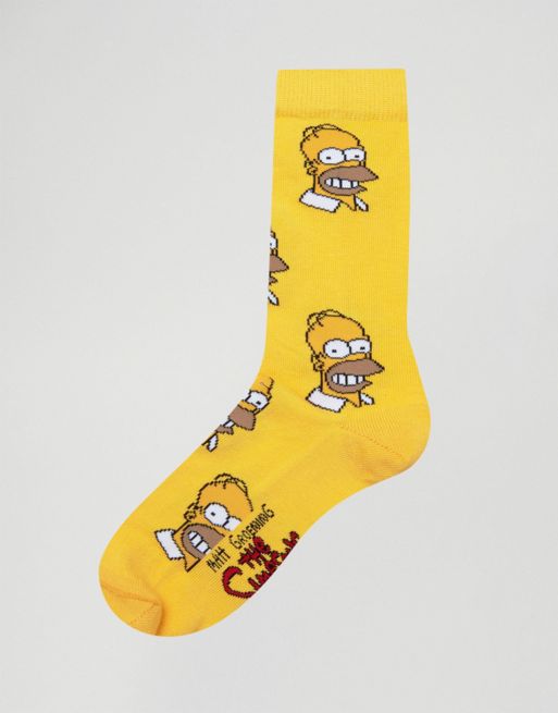 Pack de 3 pares de calcetines The Simpsons Color Amarillo - CROPP