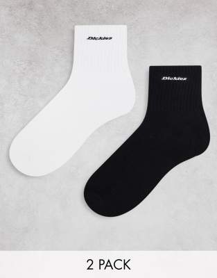 Pack de 2 pares de calcetines de color blanco y negro New Carlyss de Dickies - view 1