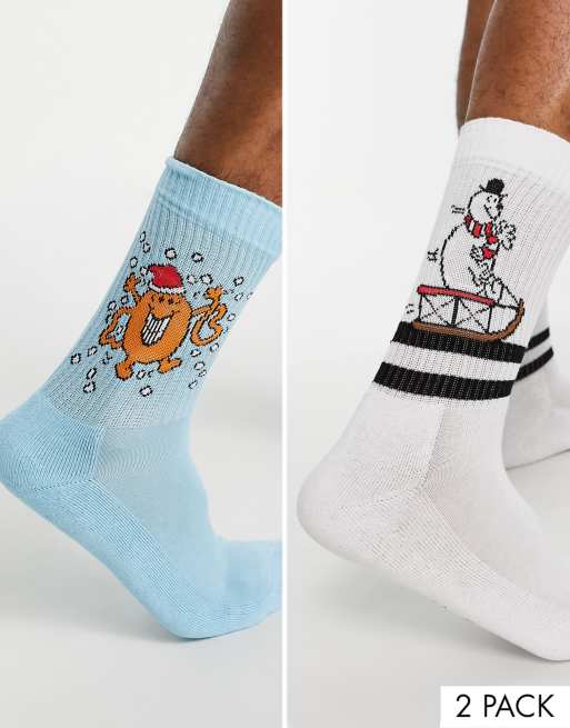 Pack de 2 pares de calcetines de Navidad de Don de ASOS DESIGN