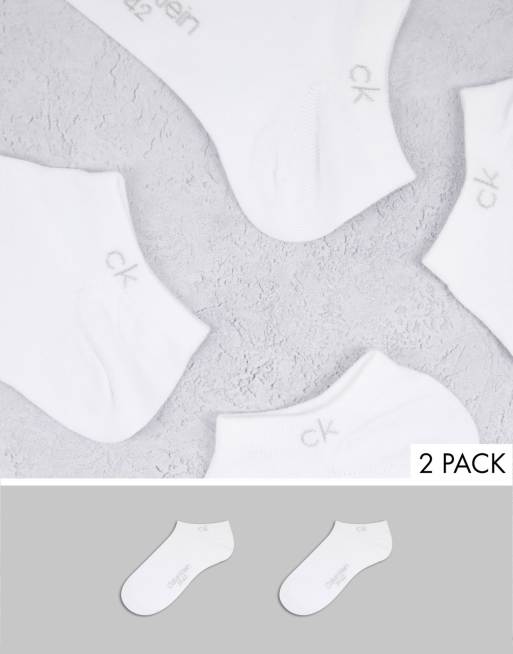 Pack de 2 pares de calcetines deportivos blancos Colin de Calvin Klein