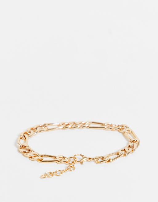 Pack de 2 pulseras doradas estilo cadena fígaro y con de ojo de de ASOS DESIGN ASOS