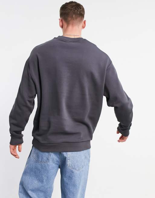 Pack de 2 sudaderas extragrandes de gris lavado con y sin capucha ASOS DESIGN | ASOS