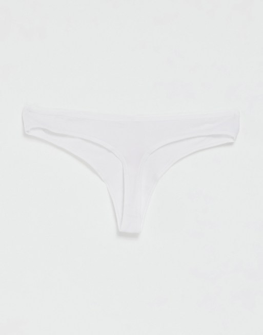 Pack de 2 tangas blancos de algodón Kim de Hunkemoller, 2 de 4