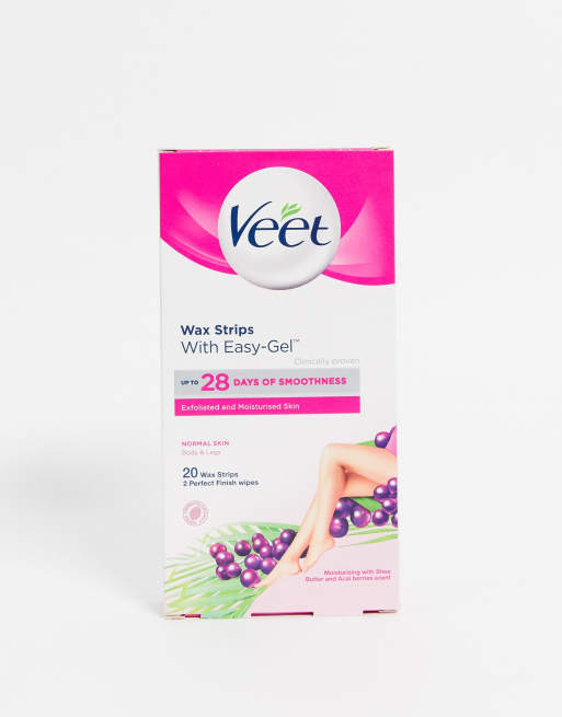 Pack de 20 bandas de cera listas para usar de Veet