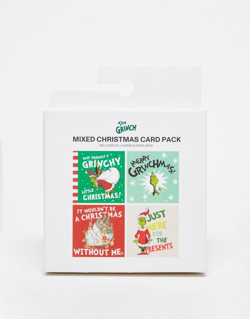 Pack de 20 tarjetas de Navidad de TYPO x The Grinch