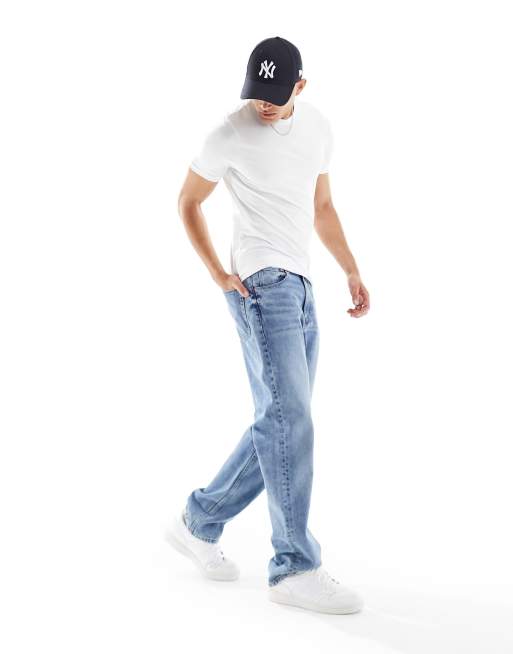 Pack de 2 camisetas blancas con cuello redondo de Only & Sons, 2 de 4
