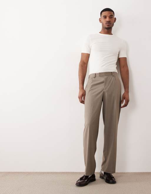 Pack de 2 camisetas color crema básicas ajustadas de ASOS DESIGN, 2 de 5