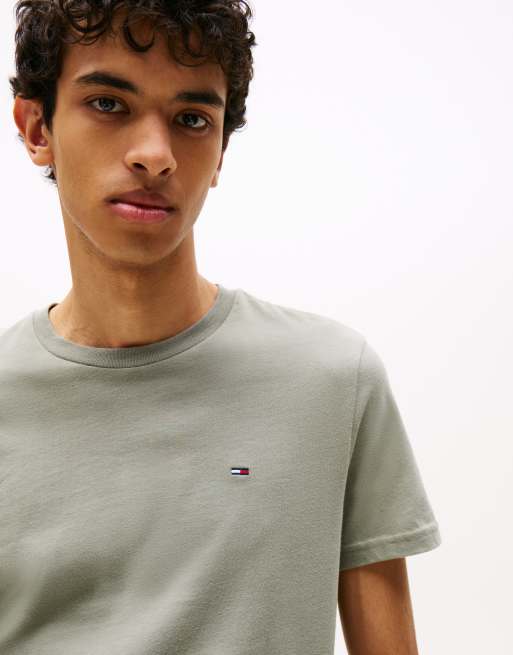 Pack de 2 camisetas de color verde y blanco de corte extraslim de Tommy Jeans, 2 de 5
