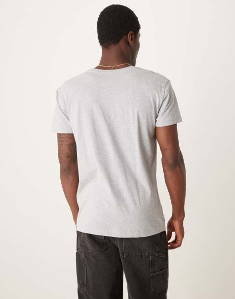 Pack de 2 camisetas de estar por casa de color gris y azul marino con logo de escudo de GANT - view 1