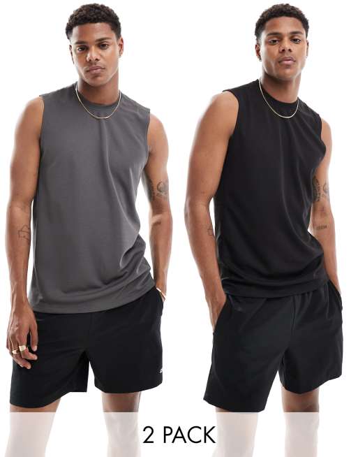 Camisetas deportivas color gris deals