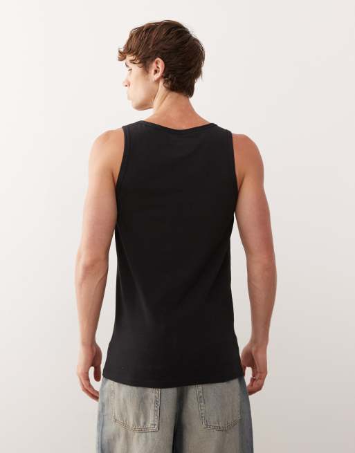 Pack de 2 camisetas negras sin mangas de algodón Active Core de adidas, 3 de 5