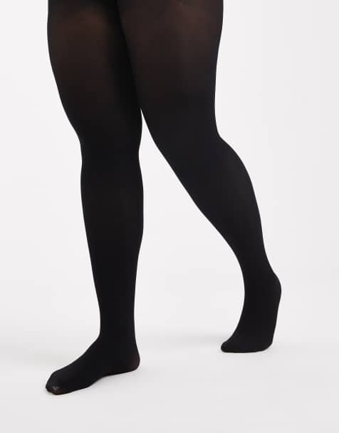 Pack de 2 medias negras de 40 deniers de New Look Curve - view 1