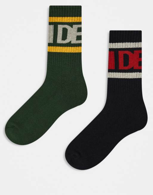 Pack de 2 pares de calcetines multicolores Based de Deus Ex Machina