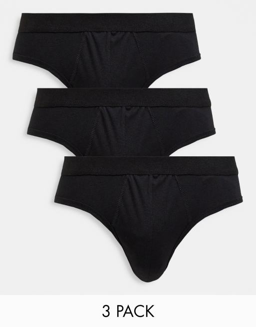 Pack de 3 braguitas negras de New Look