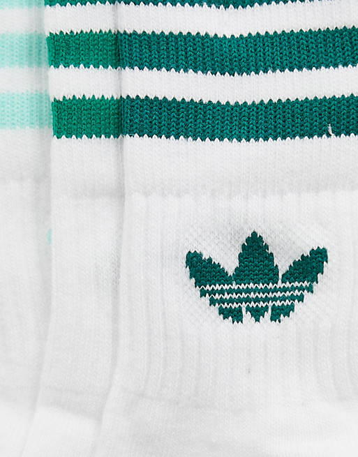 Pack de 3 calcetines deportivos verdes sólido de Adidas | ASOS