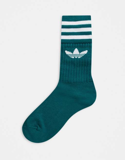 Subvención 945 trampa Pack de 3 calcetines deportivos verdes sólido de Adidas Originals | ASOS