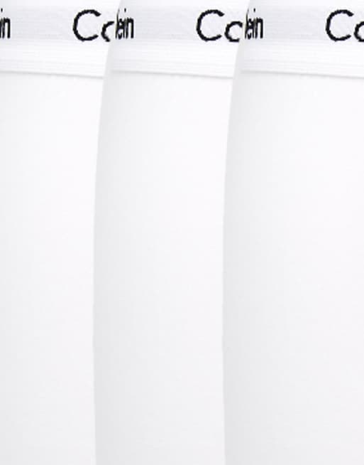 Pack de 3 calzoncillo de talle bajo de algodón elástico de Calvin Klein, 3 de 4