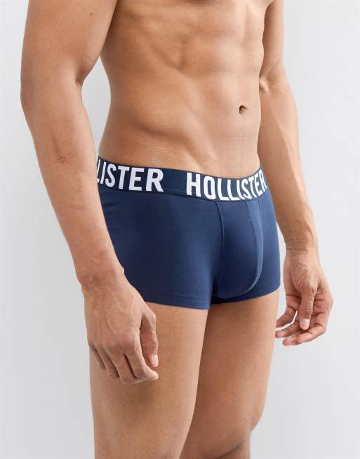 Pack de 3 calzoncillos azul marino lisos con cinturilla con