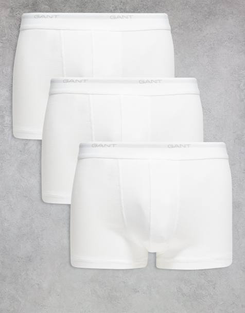 Pack de 3 calzoncillos blancos con logo en la cinturilla Core de GANT - view 1