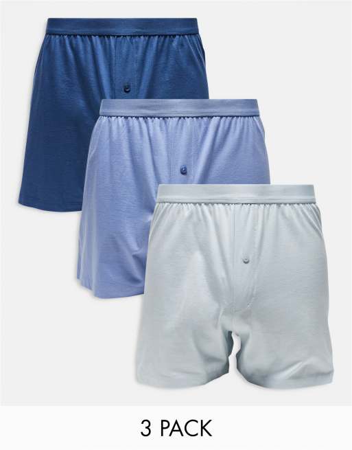Pack de 3 calzoncillos bóxer de varios colores de ASOS DESIGN