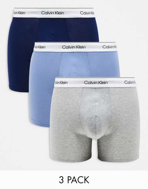 Pack de 3 calzoncillos bóxer de varios colores Modern Cotton de Calvin Klein