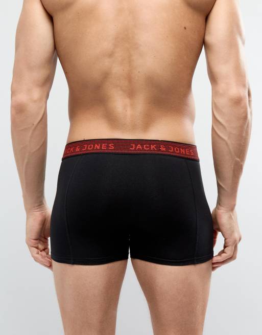 Pack de 3 calzoncillos con cinturilla en contraste de Jack & Jones, 2 de 4