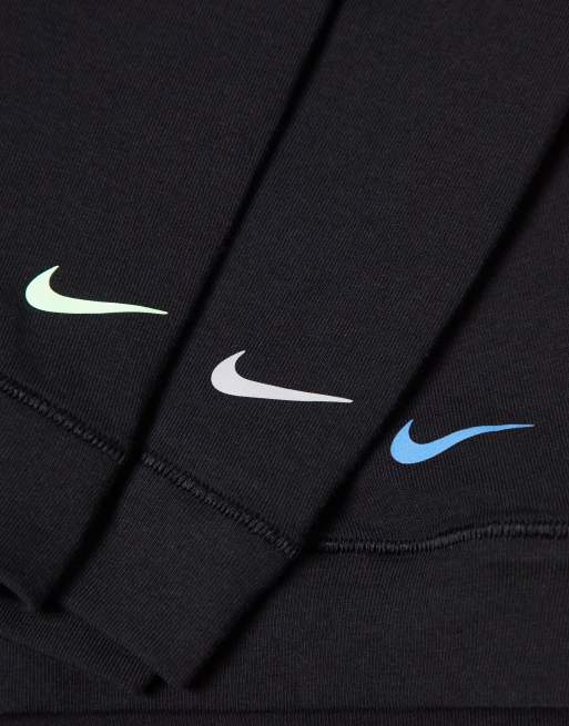 Pack de 3 calzoncillos con cinturilla gris, neón y azul Everyday Cotton Stretch de Nike, 4 de 4