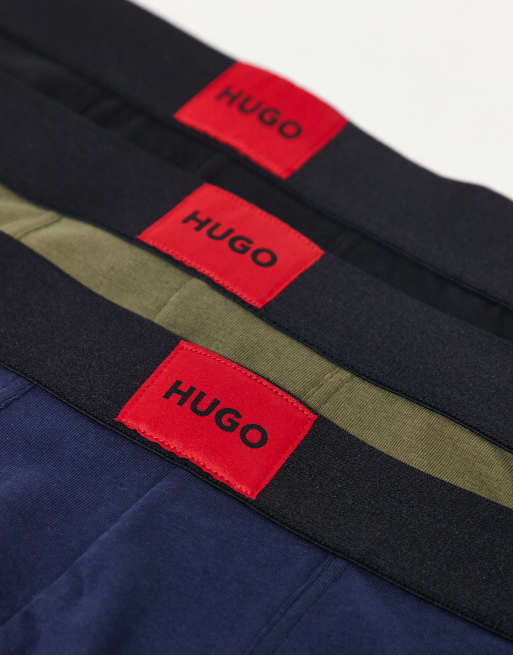 Pack de 3 calzoncillos de color azul, gris y negro de HUGO Red, 3 de 3