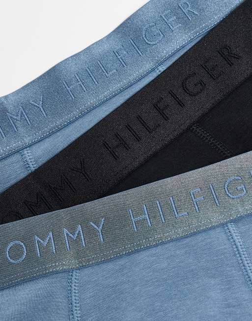Pack de 3 calzoncillos de color azul y negro Everyday Luxe de Tommy Hilfiger, 3 de 4