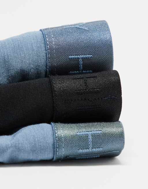 Pack de 3 calzoncillos de color azul y negro Everyday Luxe de Tommy Hilfiger, 4 de 4
