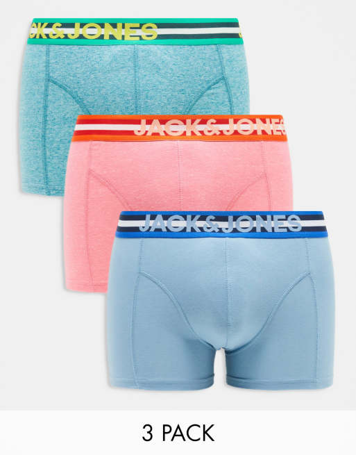 whisky Manga Arreglo Pack de 3 calzoncillos de colores pastel de Jack & Jones | ASOS