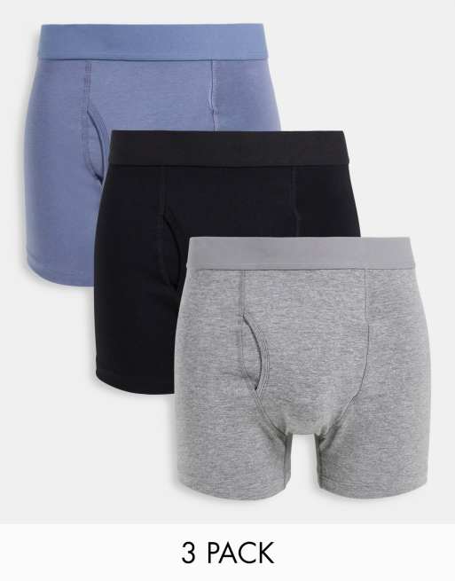 Pack de 3 calzoncillos de tipo bóxer multicolores Johnny de Weekday