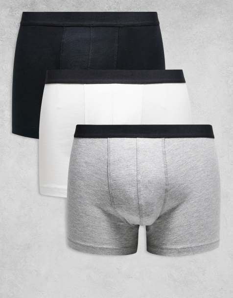 Pack de 3 calzoncillos de varios colores con detalle en la cinturilla de ASOS DESIGN - view 1